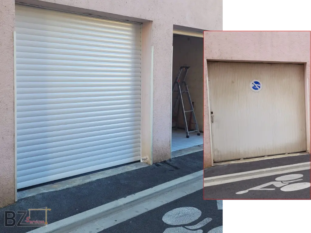 Changement porte de garage