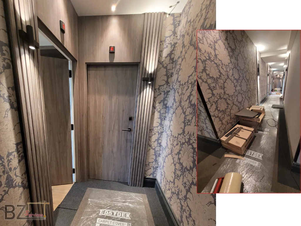 Exemple de rénovation : hôtel